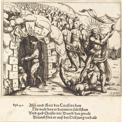 Cehennemin Harrowing, 1547. by Augustin Hirschvogel