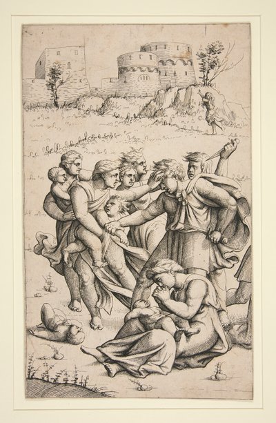 Masumların Katliamı (3 sayfalık seriden orta sayfa) by Augustin Hirschvogel