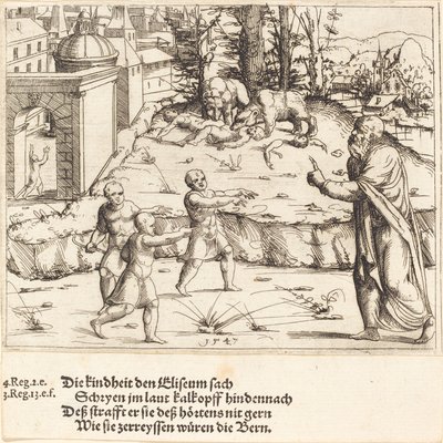 Beytel Çocuklarının Öldürülmesi, 1547. by Augustin Hirschvogel