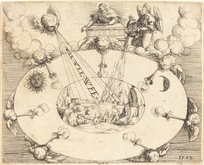 Yedinci Mühürün Açılması, 1549. by Augustin Hirschvogel