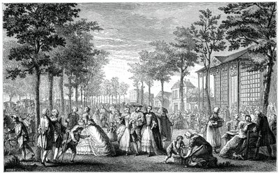 Gezinti Yolu, Paris, 1885 by Augustin de Saint Aubin