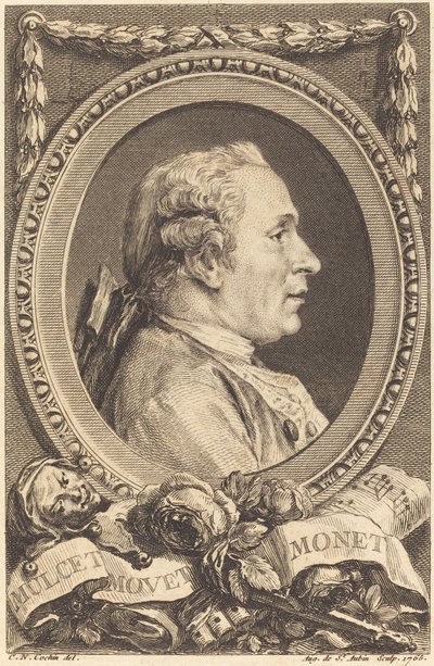 John Monet by Augustin de Saint Aubin after Charles Nicolas Cochin II