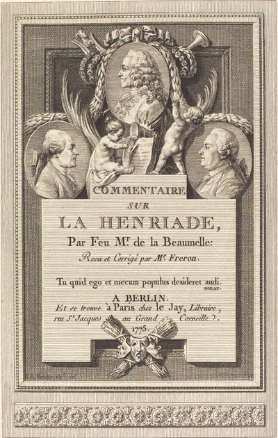 Henriade ile ilgili yorumlar by Augustin de Saint Aubin after Clément Pierre Marillier