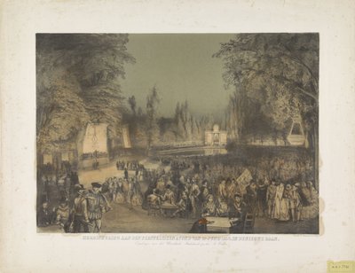 19 Haziran 1856 bayram akşamının hatırası. Nieuwe Baan