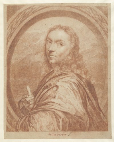 bir adamın büstü by Augustinus Terwesten (I)