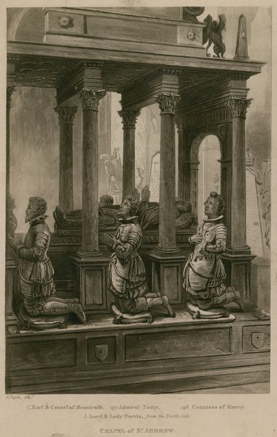St Andrew Şapeli, Westminster Abbey, Londra by Augustus Charles Pugin