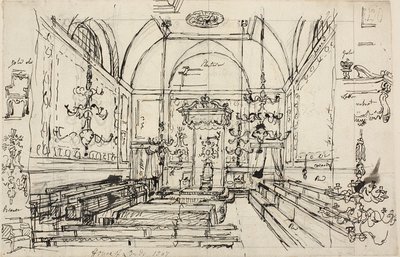 Lordlar Kamarası için çalışma by Augustus Charles Pugin