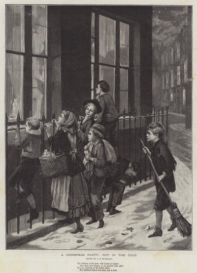 Soğukta Bir Noel Partisi by Augustus Edward Mulready