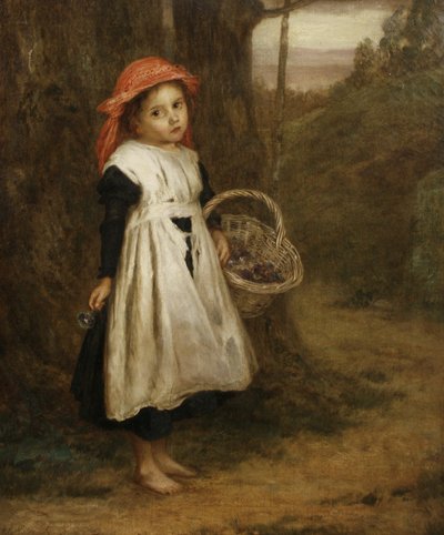 Küçük Bir Menekşe Satıcısı by Augustus Edwin Mulready