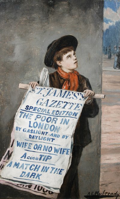 Londralı Bir Gazeteci by Augustus Edwin Mulready