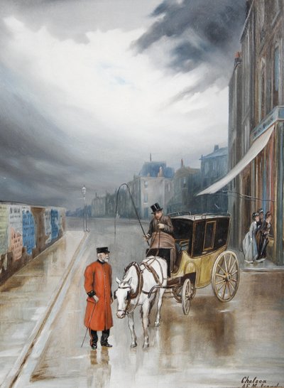 Yağmurdan sonra - Chelsea by Augustus Edwin Mulready