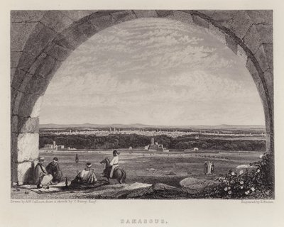 Şam (renkli taş) by Augustus Wall (after) Callcott