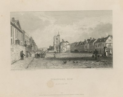 Bow'daki Stratford'un genel görünümü by Augustus Wall Callcott