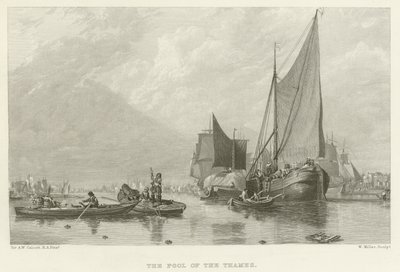 Thames Havuzu (gravür) by Augustus Wall Callcott