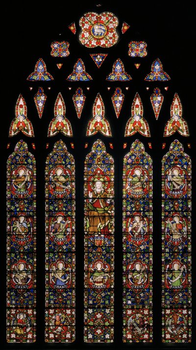 Meleklerle çevrili İsa, 1850 (vitray) by Augustus Welby Northmore Pugin