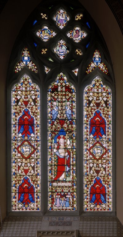 Mesih ile Seraphim, c.1844 (vitray) by Augustus Welby Northmore Pugin