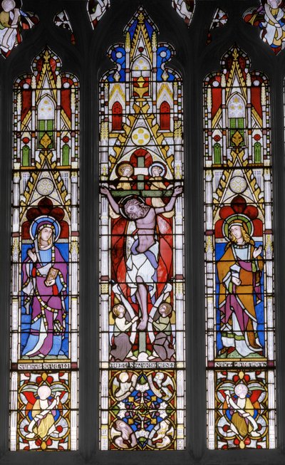 Azizlerle Çarmıha Gerilme, 1851 (vitray) by Augustus Welby Northmore Pugin