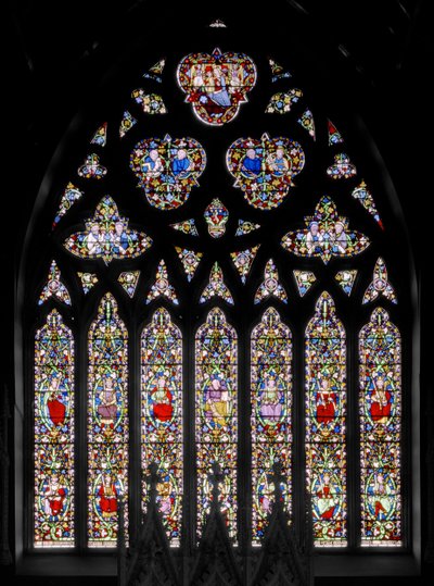 Jesse Ağacı ile Doğu Penceresi, c.1844 (vitray) by Augustus Welby Northmore Pugin