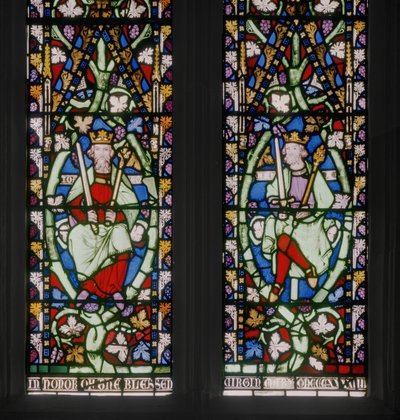 Jesse Ağacı ile Doğu Penceresi, detay, c.1884 (vitray) by Augustus Welby Northmore Pugin