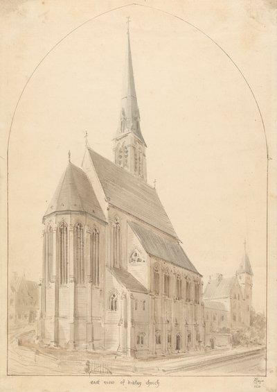 Kutsanmış Leydimiz ve Canterbury'li Aziz Thomas, Dudley: Perspektif by Augustus Welby Northmore Pugin