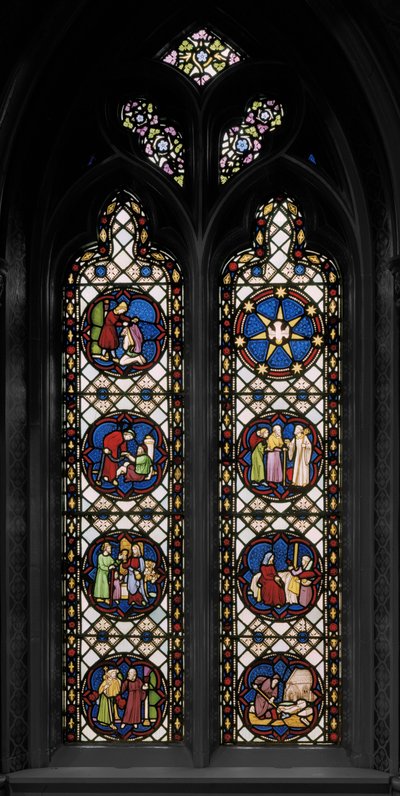 Yedi Onbaşı Merhamet Yasası, c.1845 (vitray) by Augustus Welby Northmore Pugin