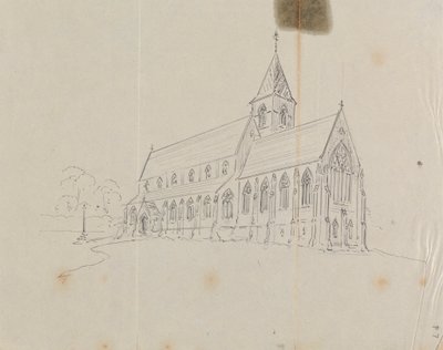 Gotik Kilise Taslağı by Augustus Welby Northmore Pugin