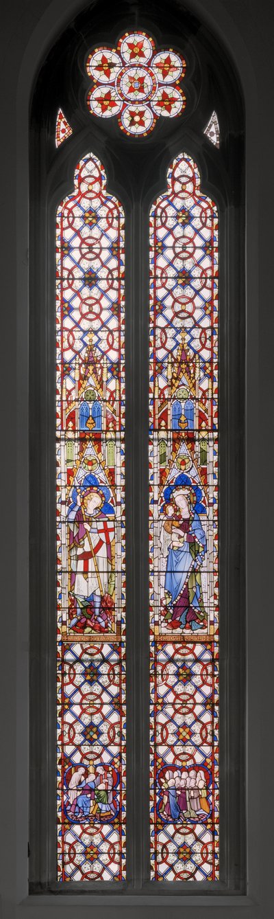 Aziz George, Bakire ve Çocuk, 1850 (vitray) by Augustus Welby Northmore Pugin