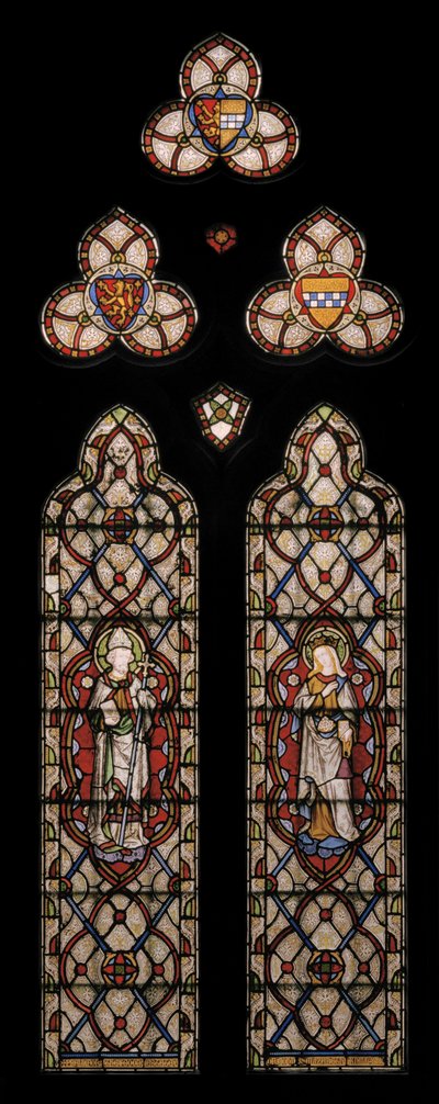 Beverley St. John ve Macaristan St. Elizabeth, 1849 (vitray) by Augustus Welby Northmore Pugin