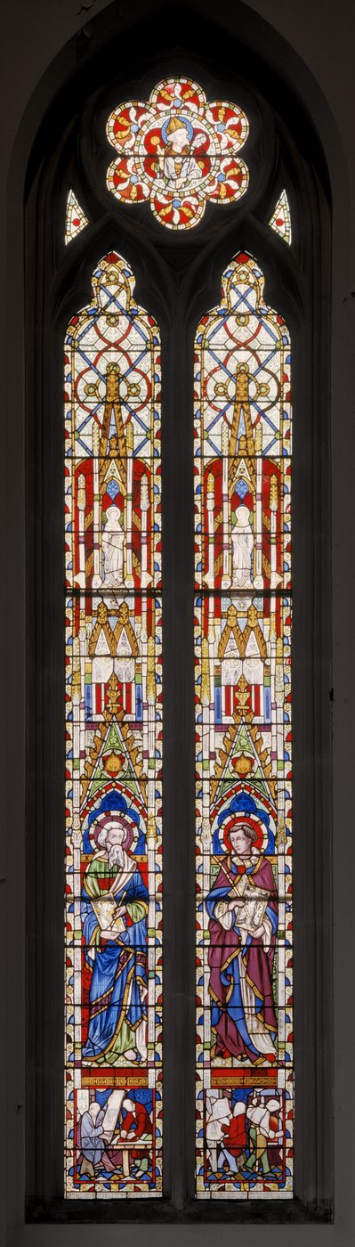 Aziz Luke ve Girit Aziz Andrew, 1853 (vitray) by Augustus Welby Northmore Pugin