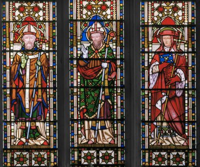 Azizler ile Meryem ve İsa, Doğu Penceresi, detay, 1847-48 (vitray) by Augustus Welby Northmore Pugin
