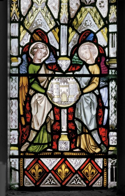 Bakire ve İsa hayatından sahneler, detay, 1851 (vitray) by Augustus Welby Northmore Pugin