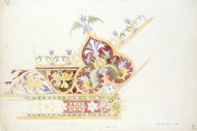 Bir masa üstü için tasarım by Augustus Welby Pugin