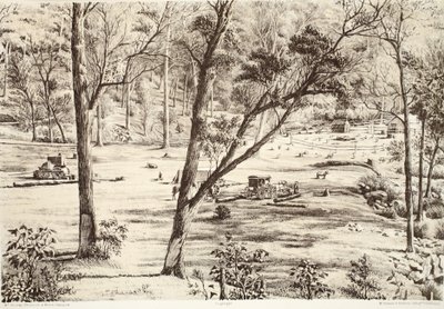 Ücretsiz Seçiciler Kulübesi, Avustralasya Tarihinden David Blair, McGrady, Thomson ve Niven, 1879 by Australian School