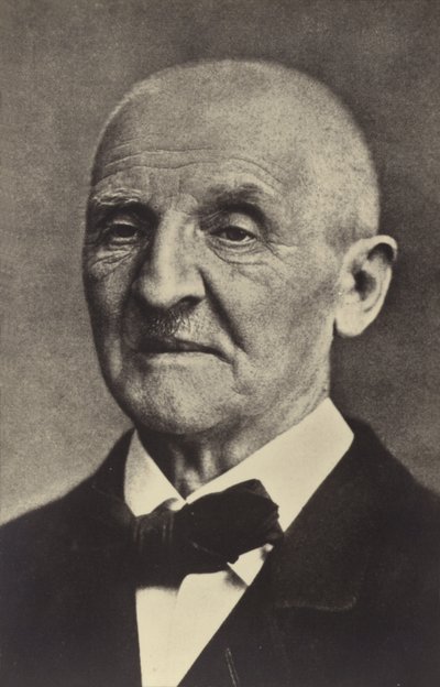 Anton Bruckner, Avusturyalı besteci (1824-1896). by Austrian Photographer