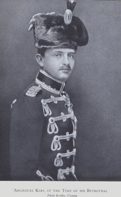 Arşidük Karl, daha sonra Charles I, Avusturya İmparatoru (s/b fotoğraf) by Austrian Photographer