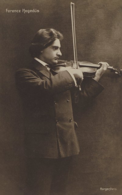 Ferencz Hegedus, Macar kemancı by Austrian Photographer