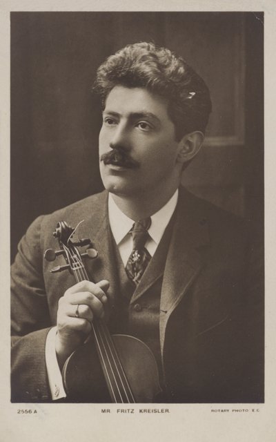 Fritz Kreisler, Avusturyalı kemancı ve besteci by Austrian Photographer