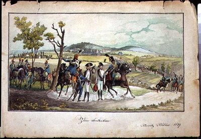 Bir Peyzajda Hapsburg Askerleri Alayı by Austrian School