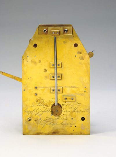 Zaman denklemi ve tam takvim ile bir aylık bodenstanduhr, 1806 by Austrian School