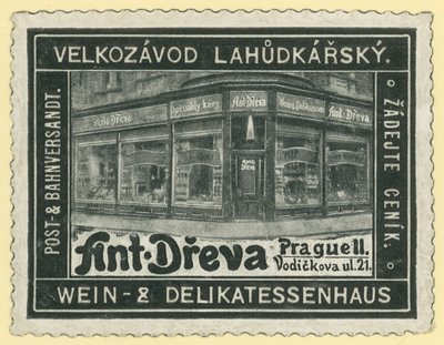 Anton Dreva şarap dükkanı ve şarküteri, Prag by Austrian School