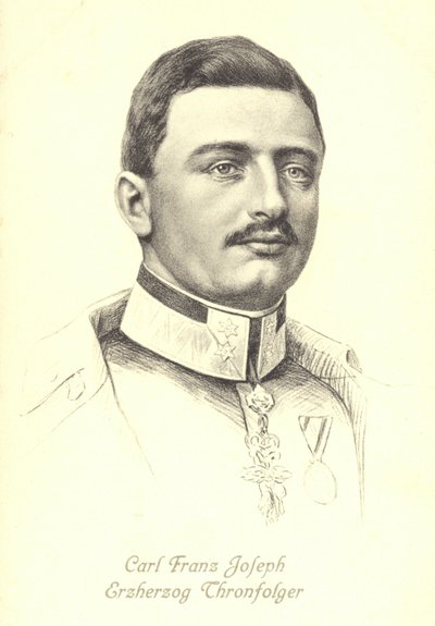 Avusturya Arşidükü Karl Franz Joseph, Avusturya-Macaristan tahtının varisi (lito) by Austrian School
