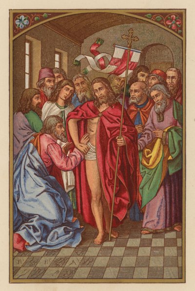 Ne mutlu görmüş ve inananlara (chromolitho) by Austrian School