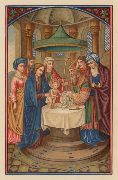 Rabbin sünneti (chromolith) by Austrian School