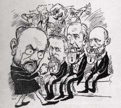 Emile Zola, Başkanlar Jean Casimir-Perier (1847-1907) ve Felix Faure (1841-1899) ile Konsey Başkanı Jules Meline