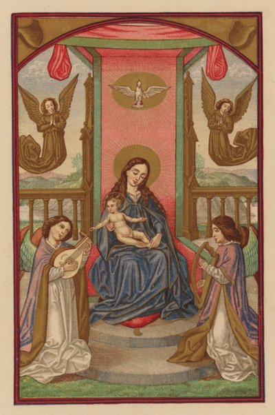 İsa meleklerin kralı (kromolit) by Austrian School