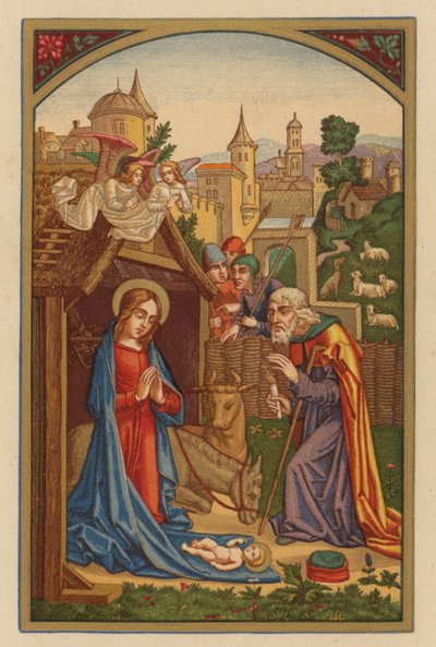 Rabbin Doğuşu (kromolit) by Austrian School