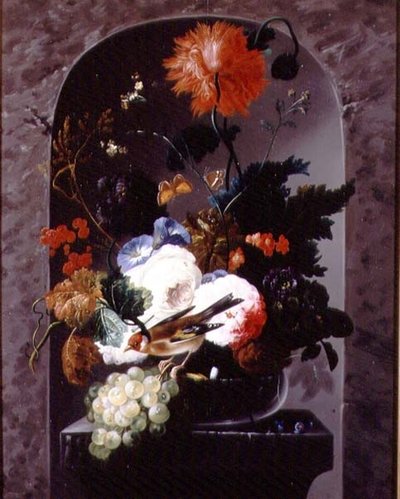 Bir Finch ile natürmort by Austrian School