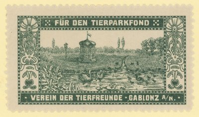 Hayvanat bahçesi fonu, Gablonz, Bohemya by Austrian School
