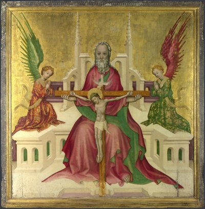 Çarmıha Gerilmiş İsa ile Üçlü Birlik, c.1410 by Austrian master