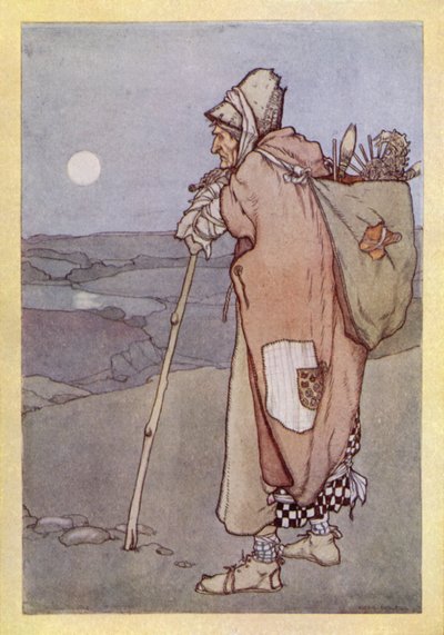 John Keats: Meg Merrilies (renkli taş) by Averil Mary Burleigh